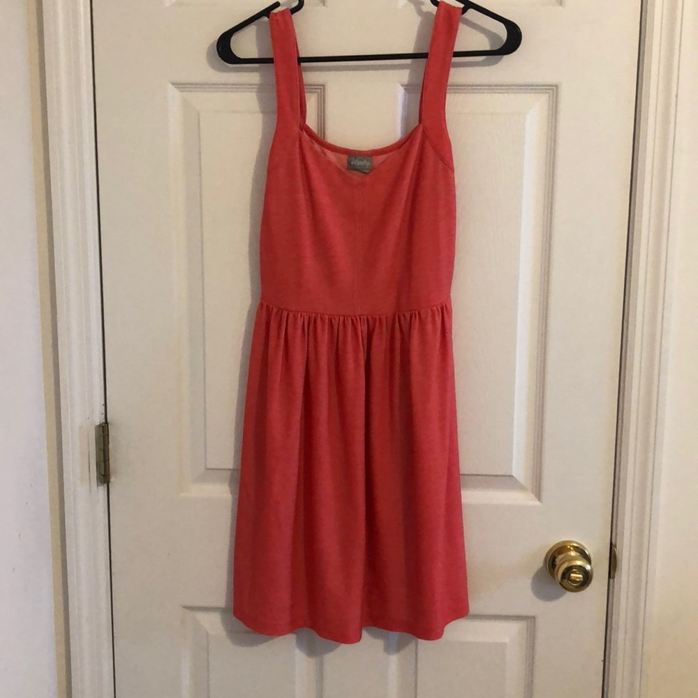 Coral sun dress